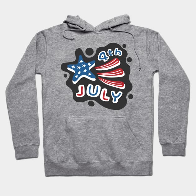 4th of July Hoodie by HelenDesigns